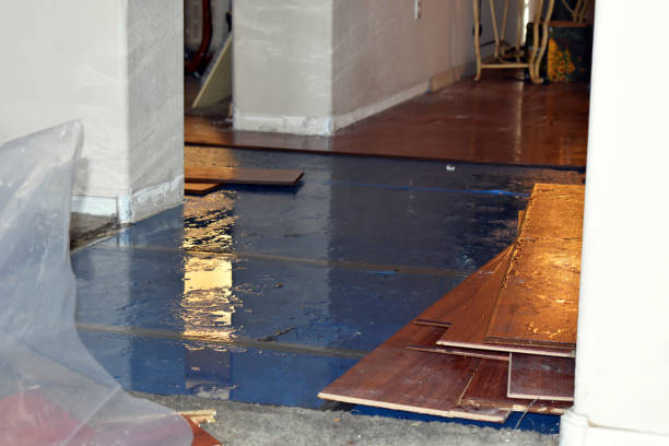 Professional Flood Cleanup technician working in Poland, ME